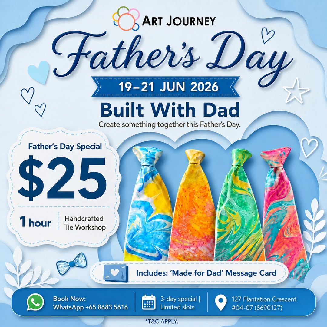 Father's Day Handcrafted Tie Workshop at Art Journey