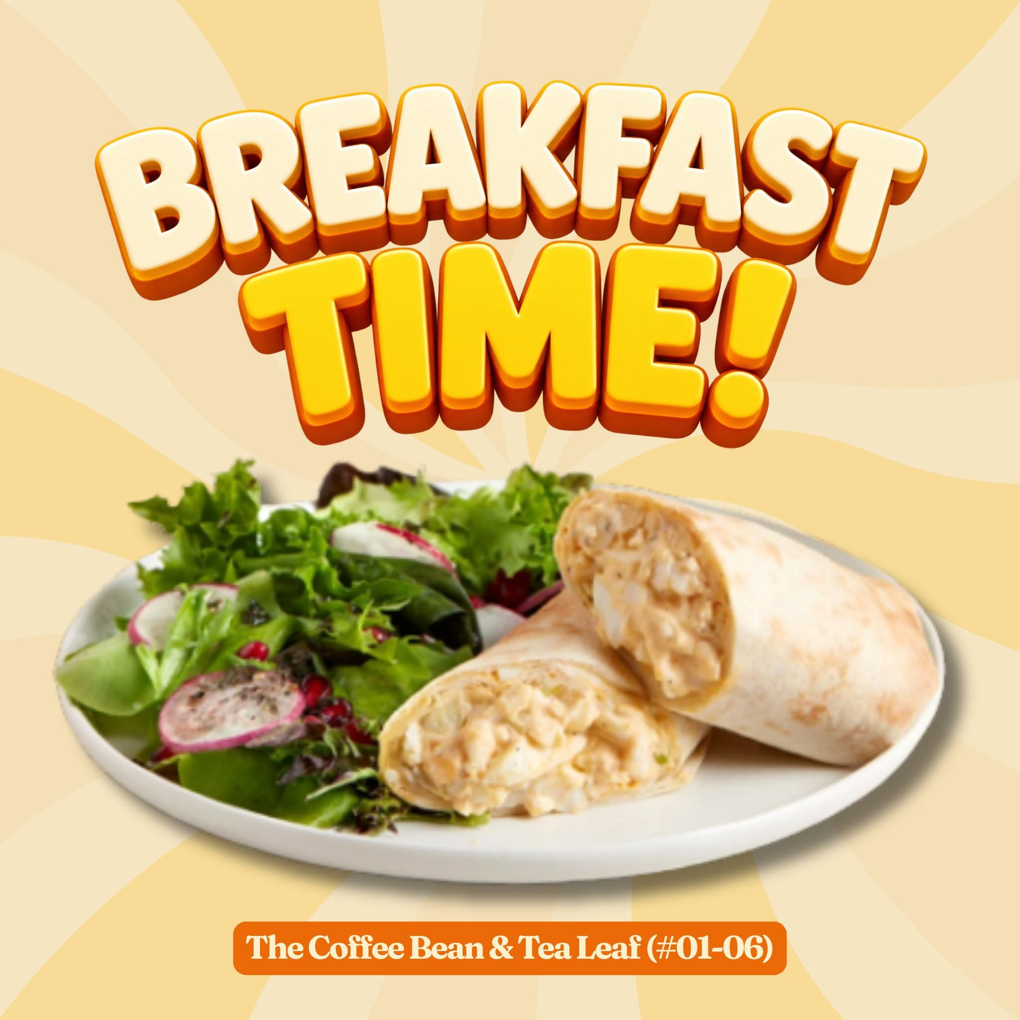 The Coffee Bean & Tea Leaf at Plantation Plaza Serves Breakfast Platters and