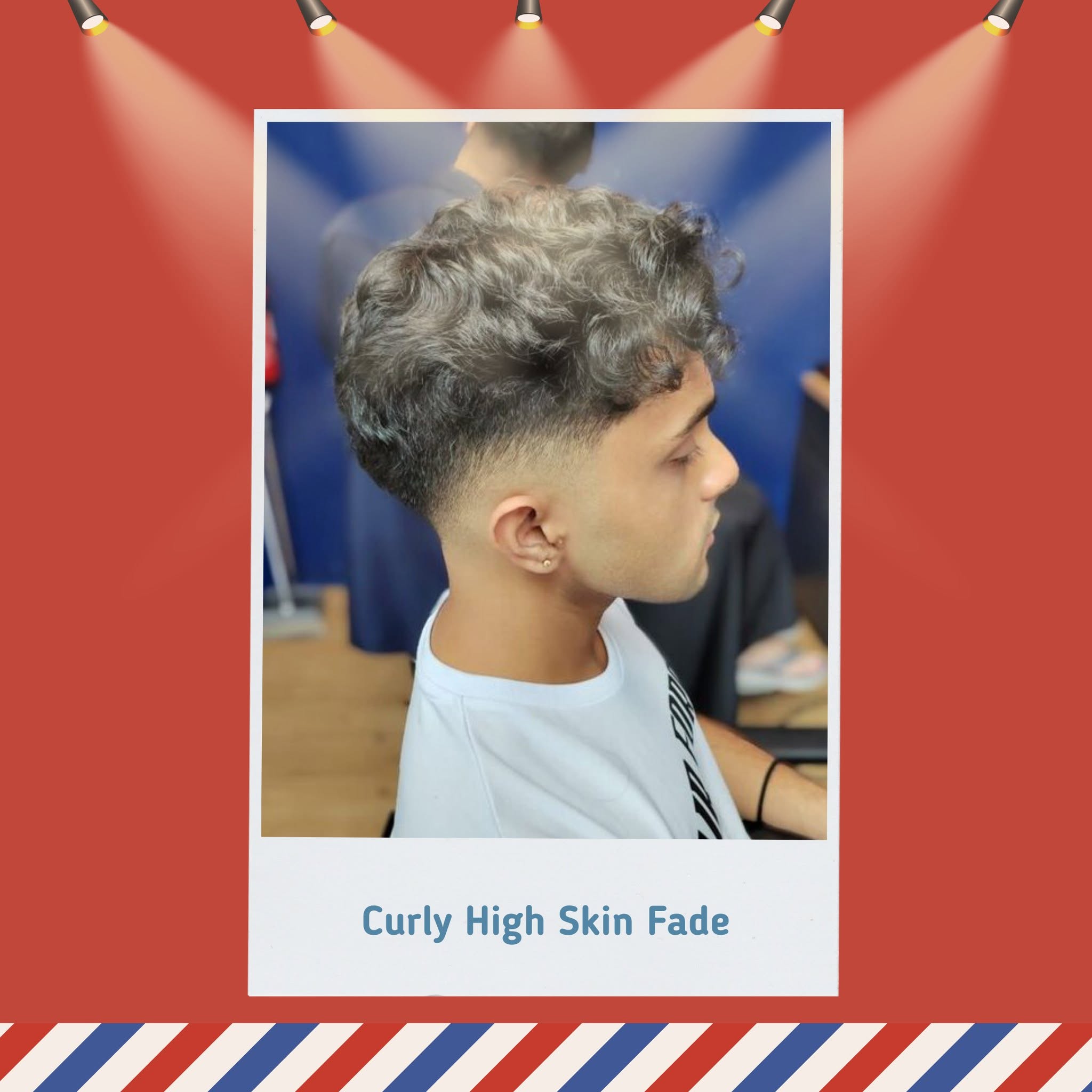 Curly High Skin Fade hairstyle