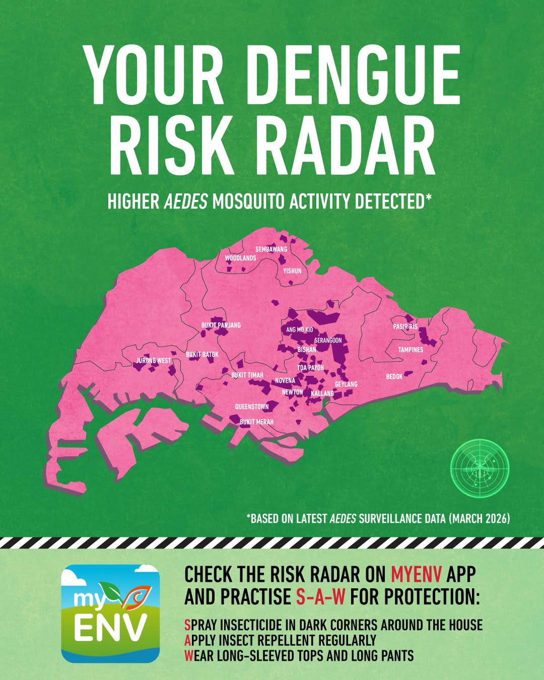 Dengue Advisory: Check myENV App for Aedes Mosquito Hotspots in Singapore