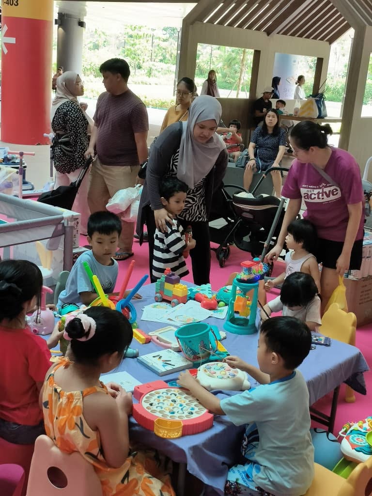 Family activity zone at the HOMIE Baby Fair