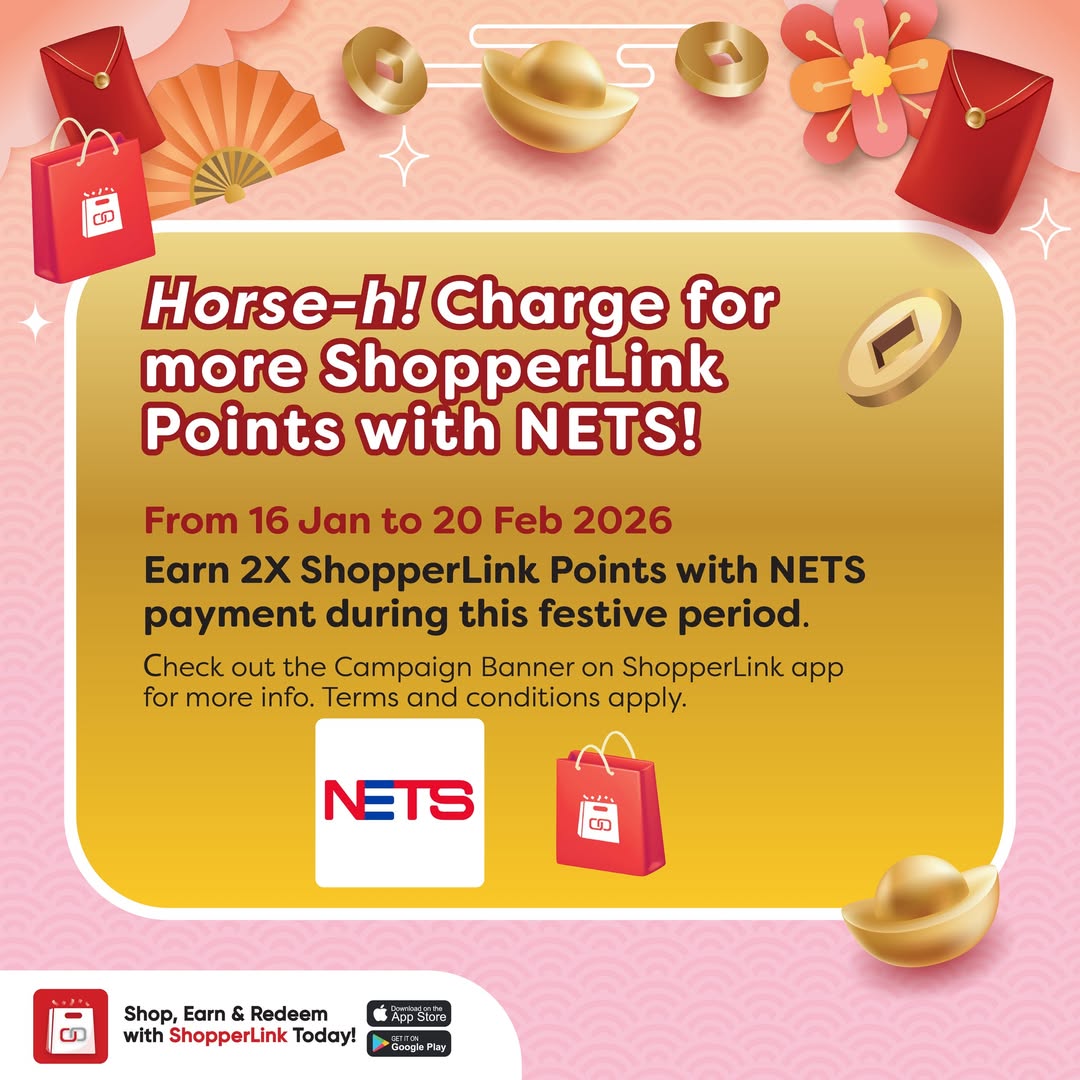 Double Your ShopperLink Points: Pay with NETS Today!