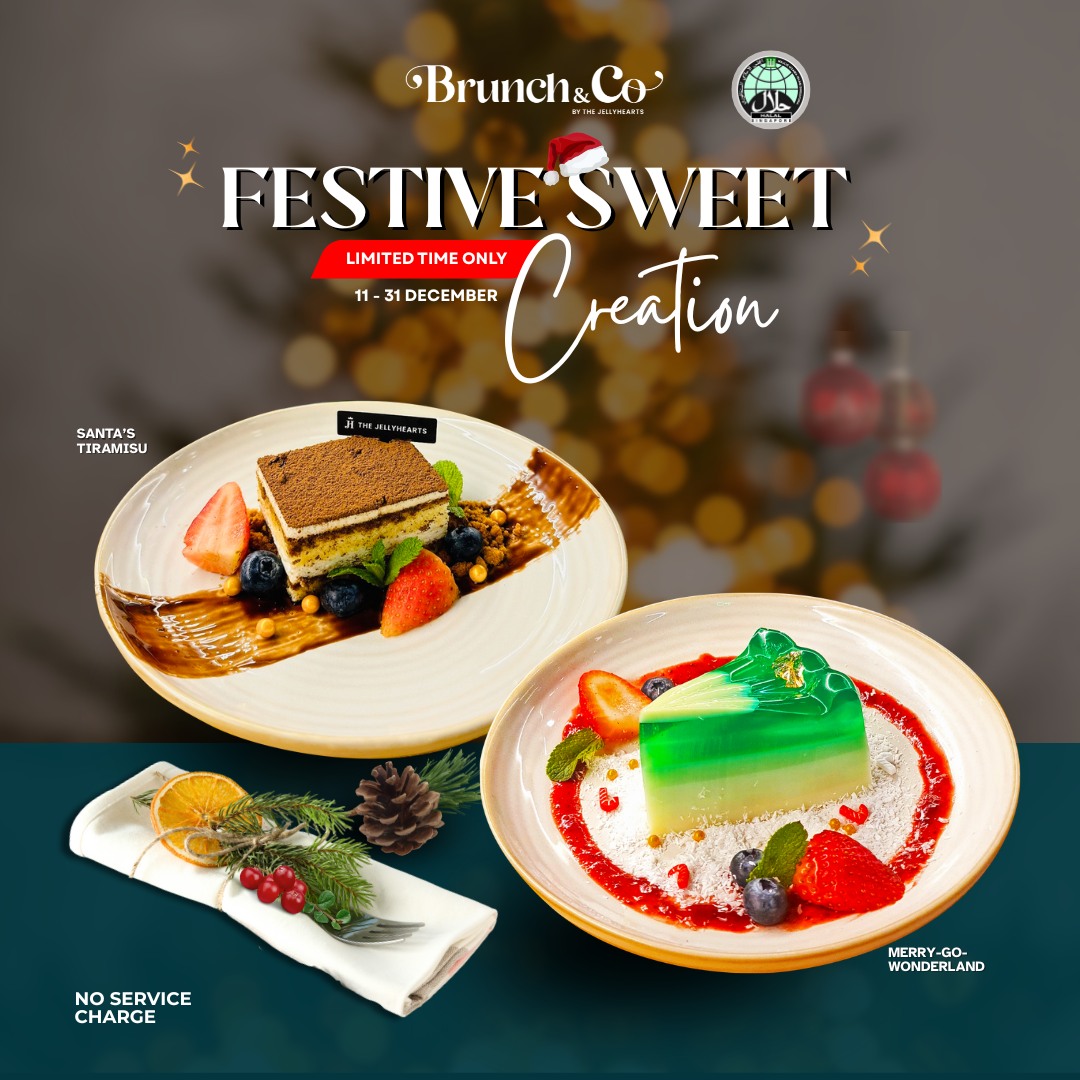 A beautifully plated dish from Brunch & Co's Christmas menu