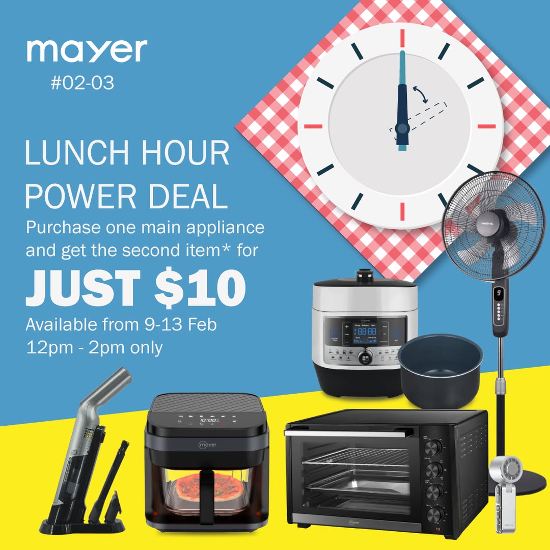 Mayer SG Exclusive: Get Your 2nd Appliance for Just $10