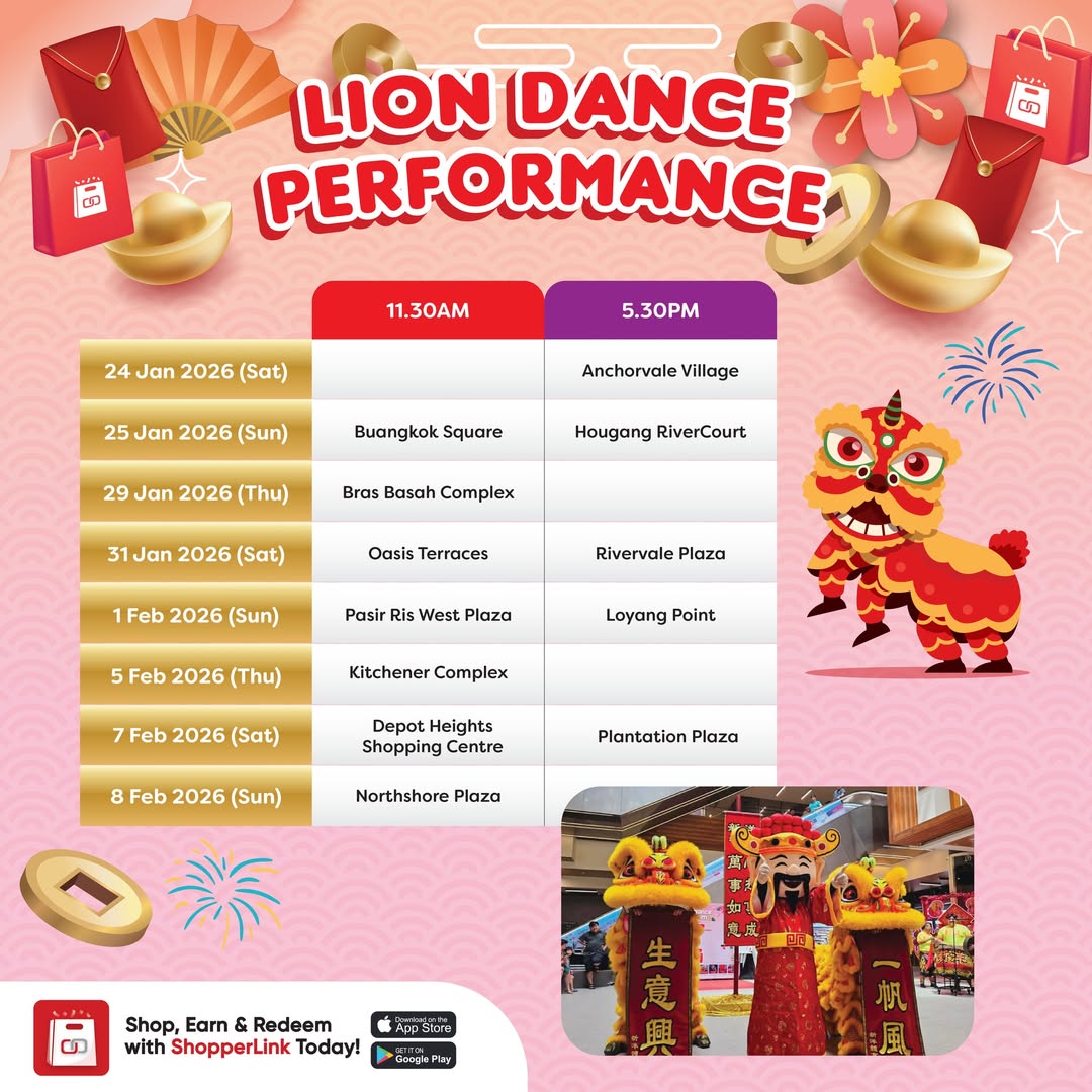 A vibrant and energetic lion dance performance celebrating the Lunar New Year