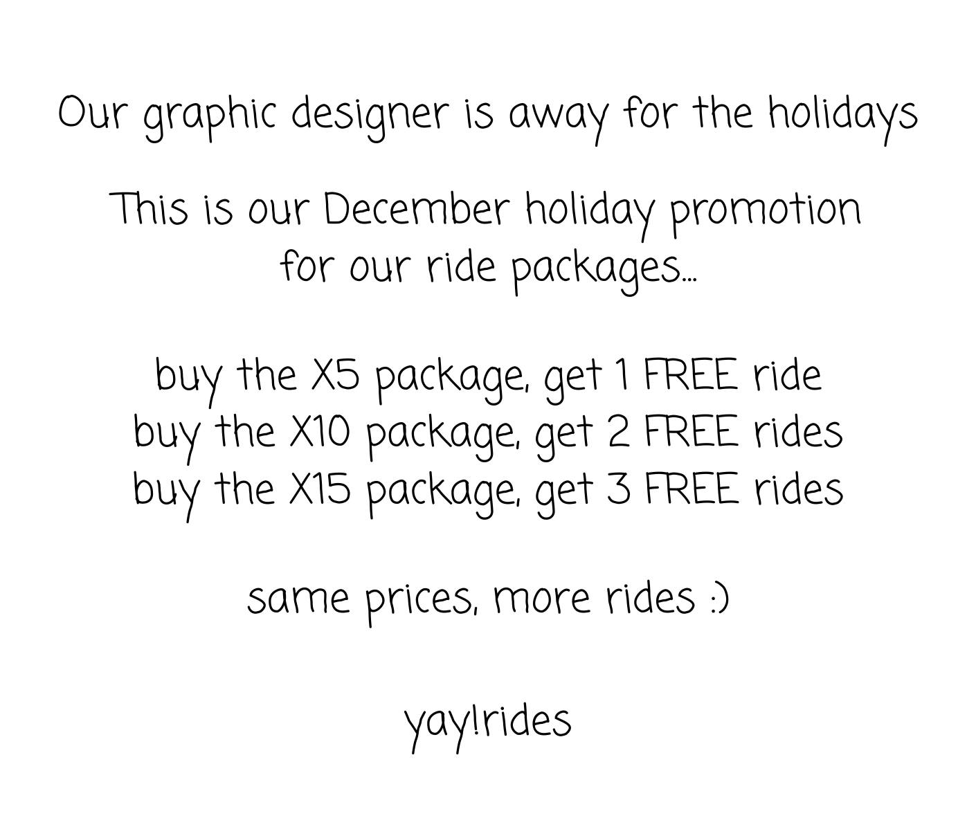 Exciting rides and holiday fun at YayRides