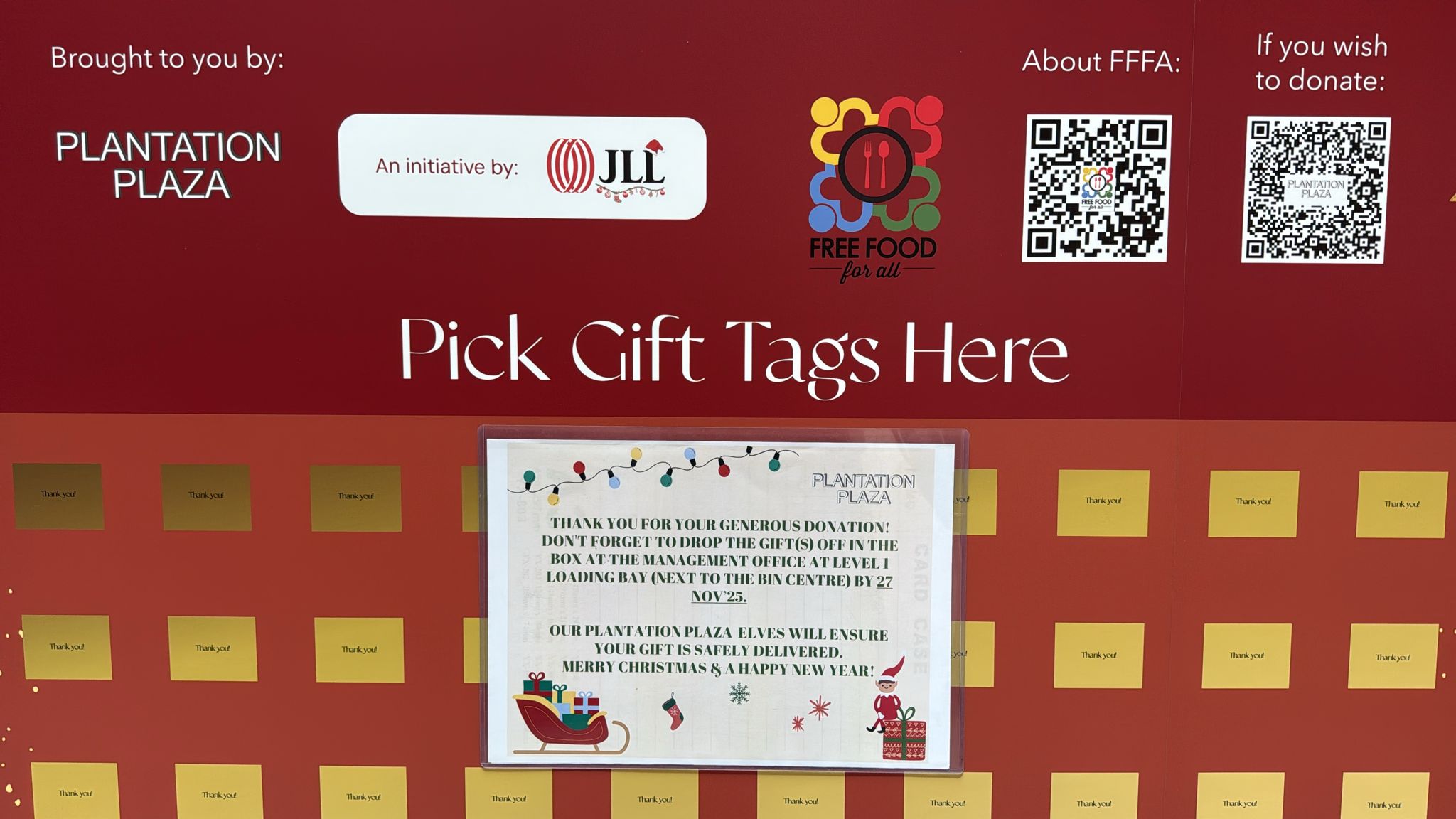 A heartwarming image of a wrapped gift, symbolizing the Secret Santa initiative and community spirit.