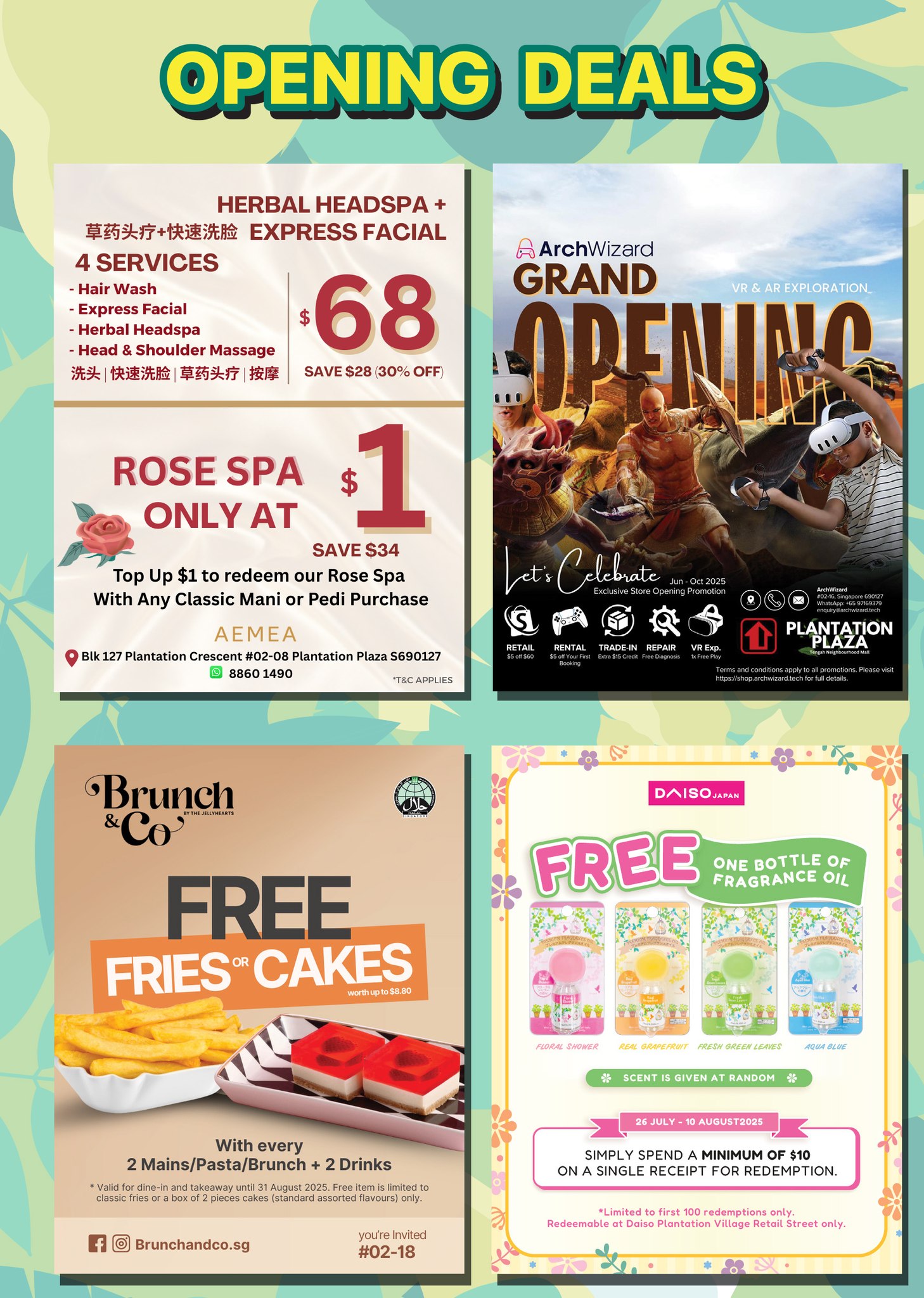 Exclusive opening promotions