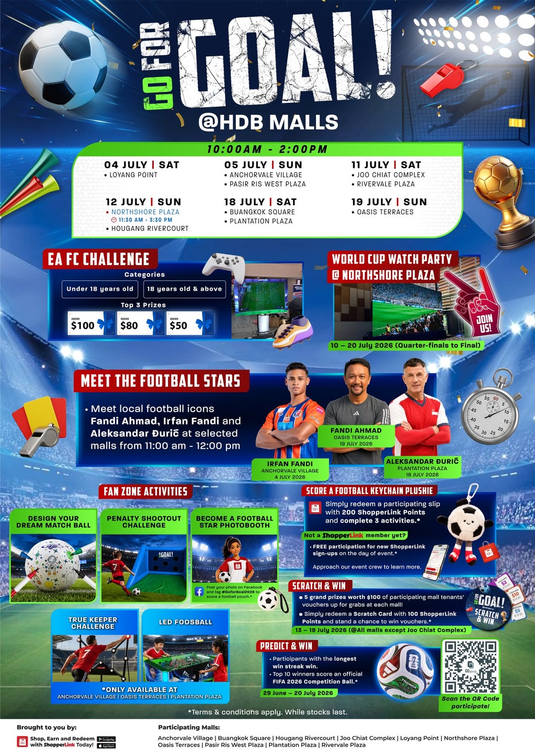 Go For Goal World Cup Event at HDB Malls with EA FC Challenge