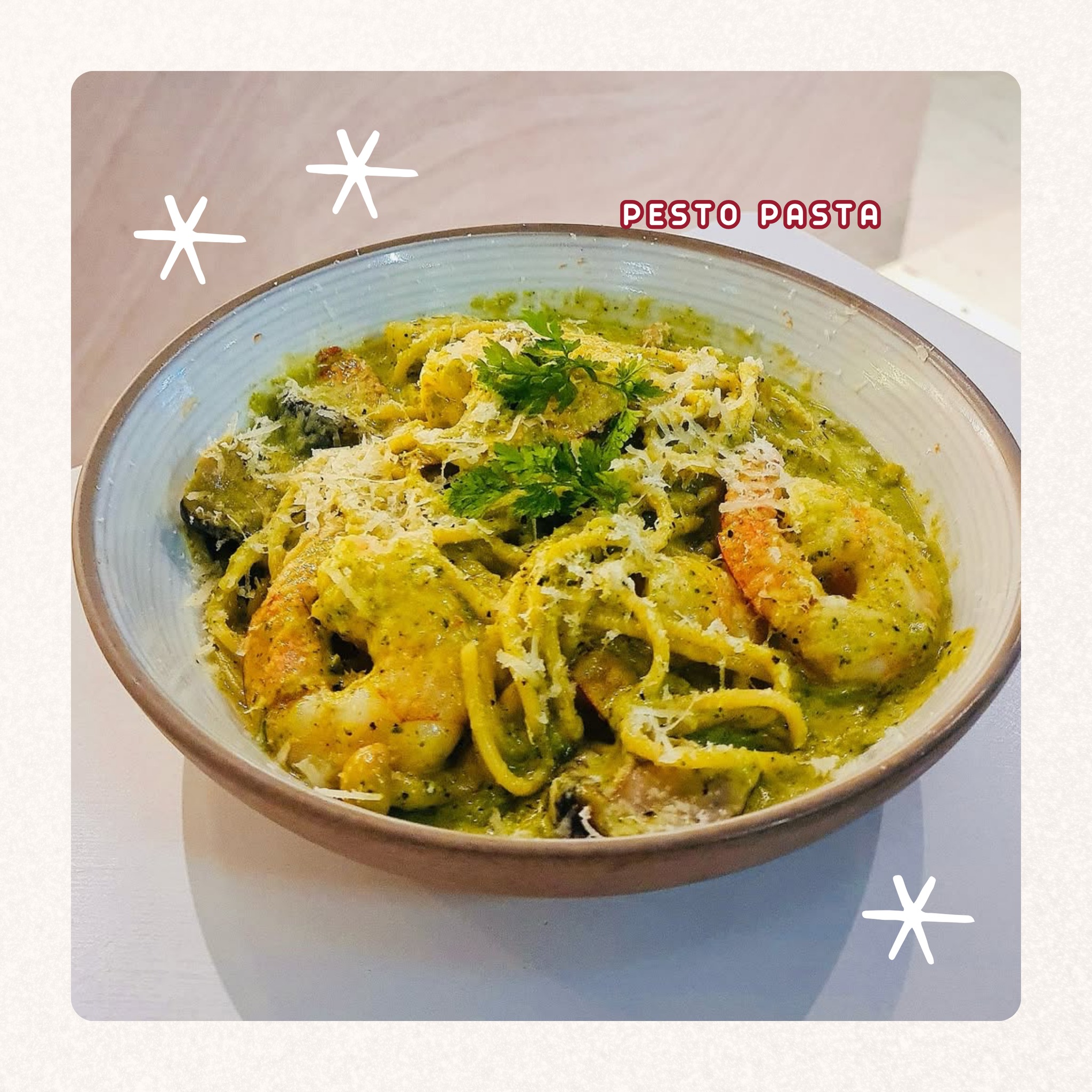 A beautifully decorated festive dining table scene at Brunch & Co.