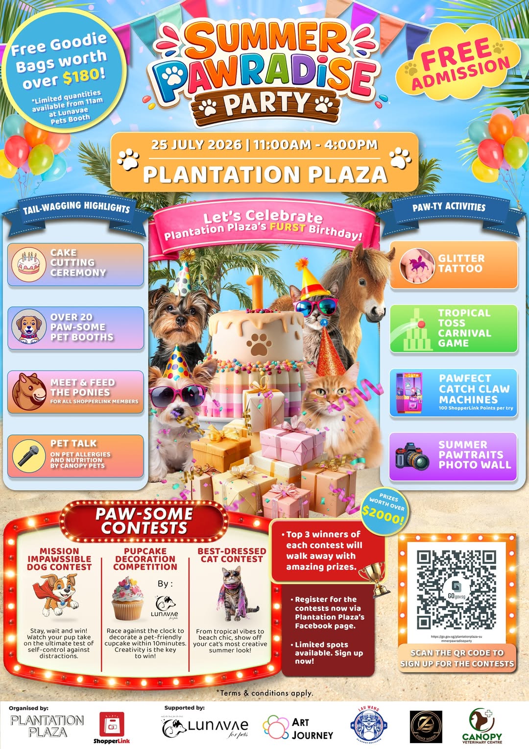 Plantation Plaza Summer Pawradise Party on 25 July 2026