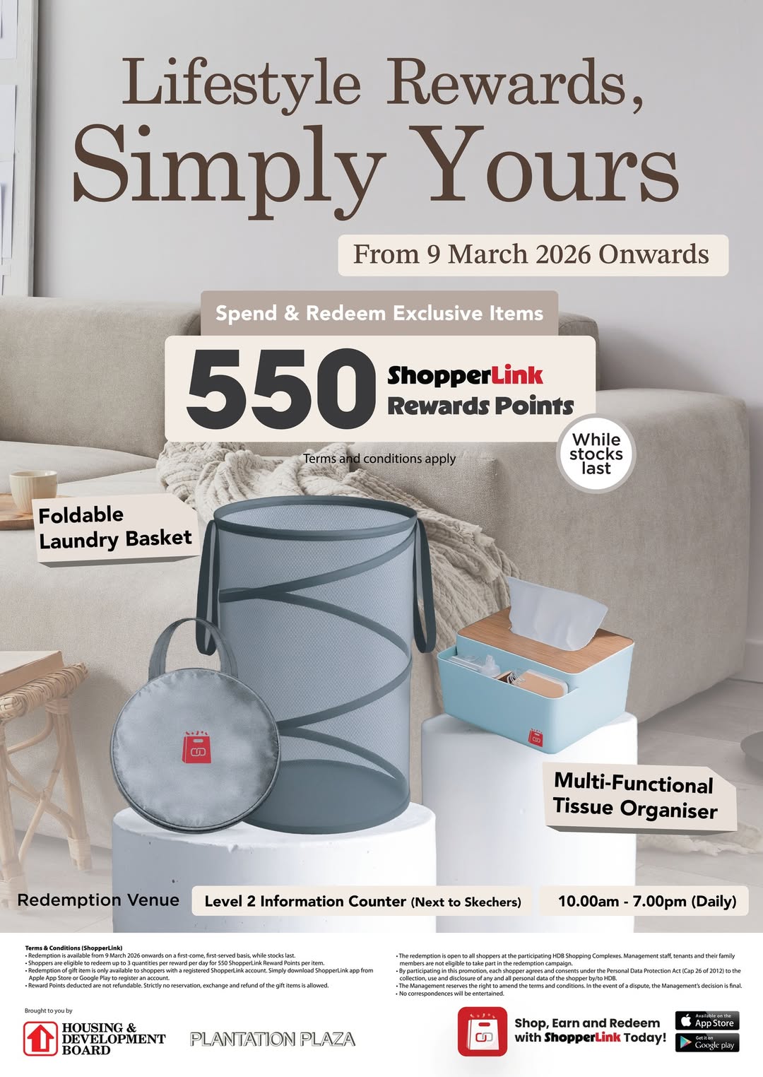 Exclusive lifestyle essentials available for ShopperLink Rewards redemption