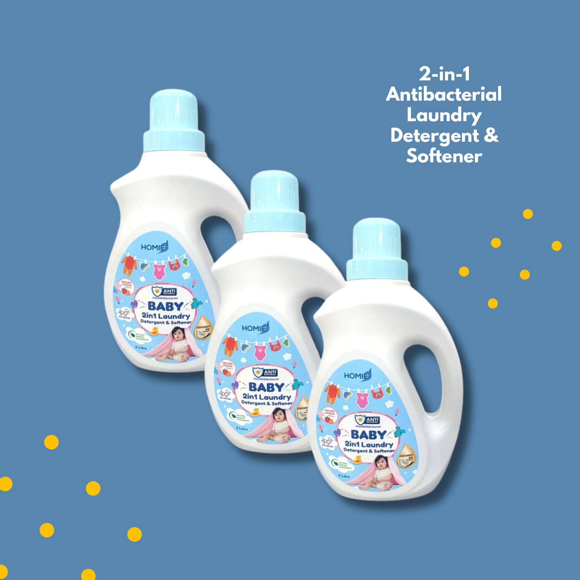 HOMIE 2-in-1 Laundry Detergent & Softener