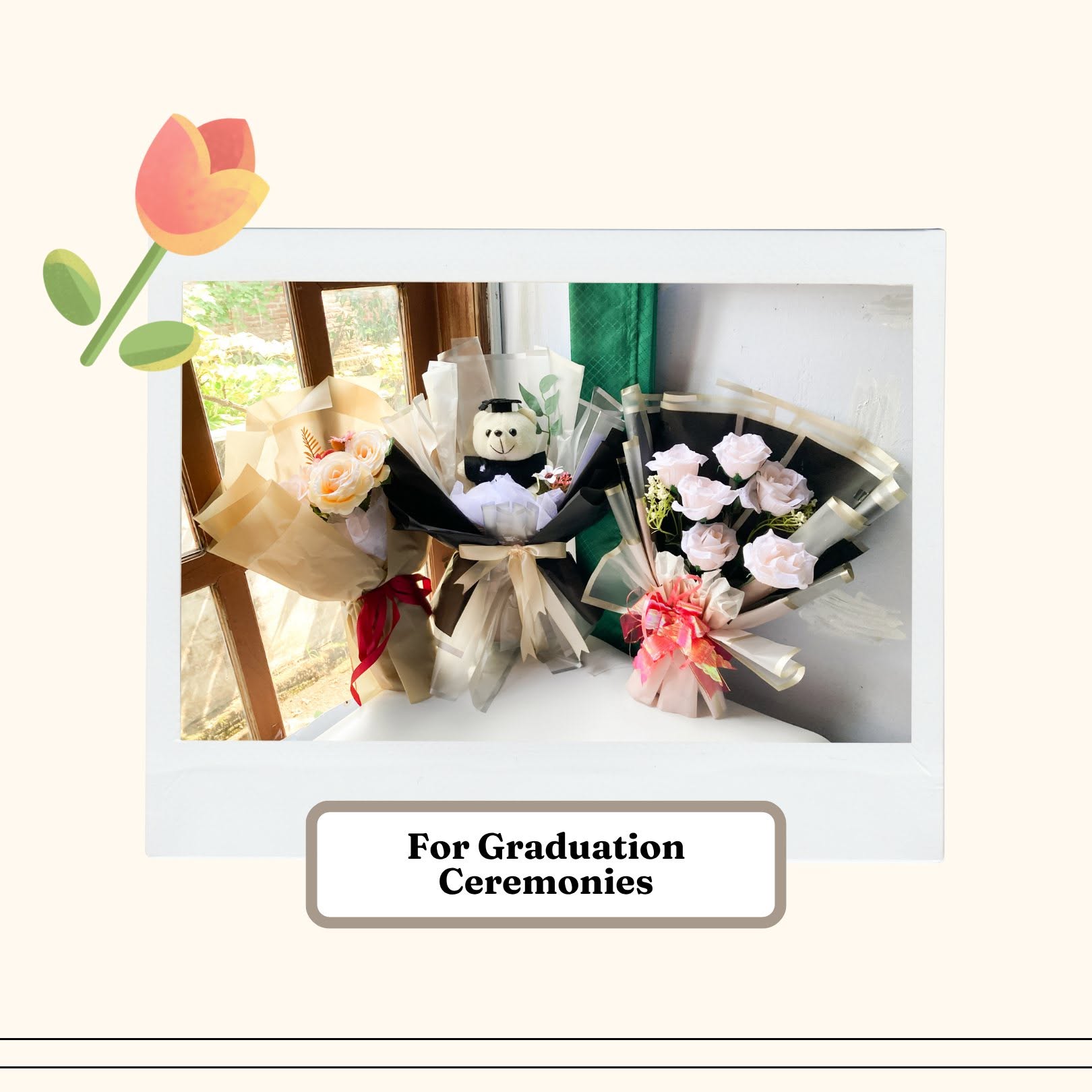 Graduation bouquets