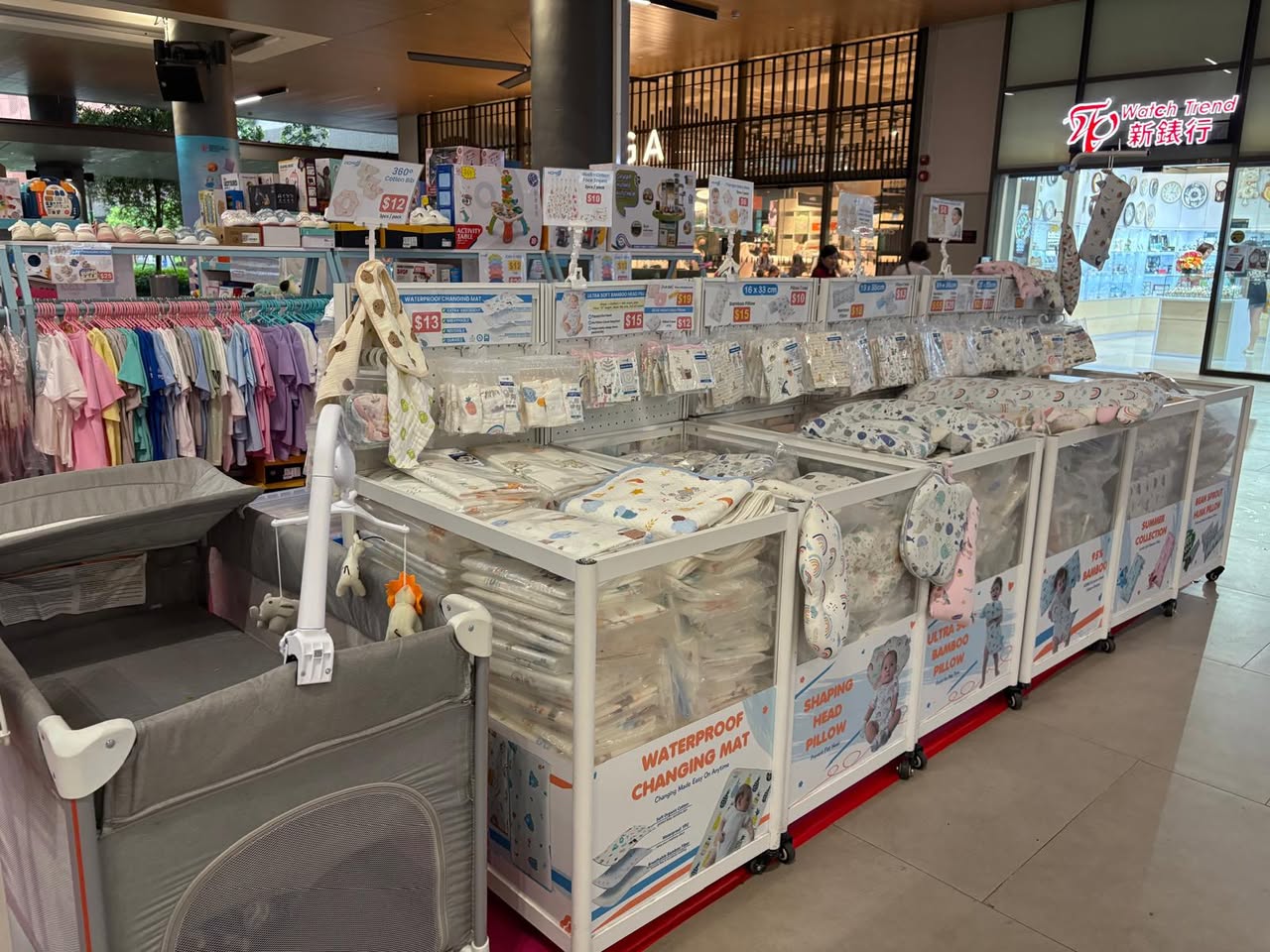 Baby essentials on sale at the HOMIE atrium event at Tengah Plantation Plaza