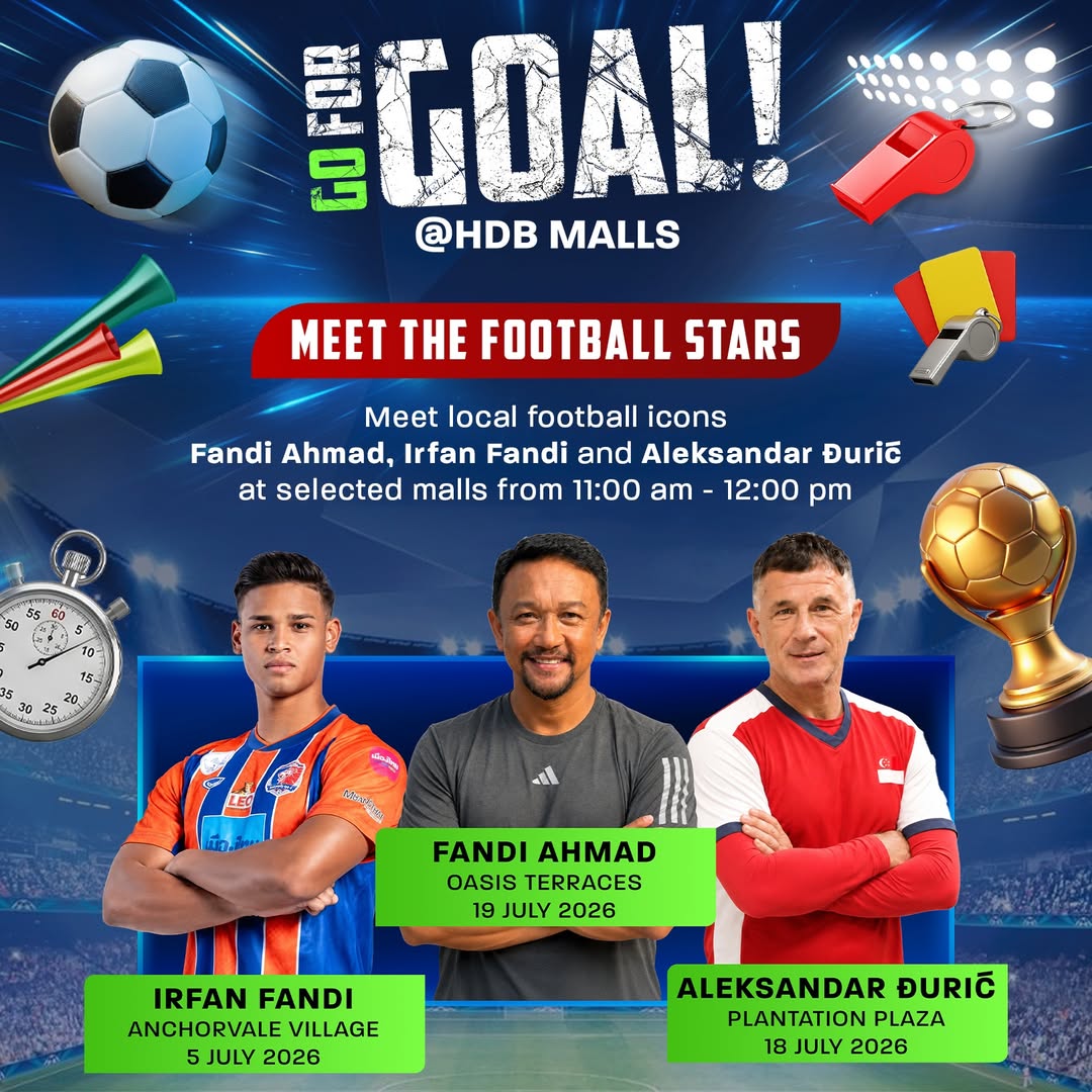 Meet Singapore Football Legend Aleksandar Duric at Plantation Plaza on 18 Jul