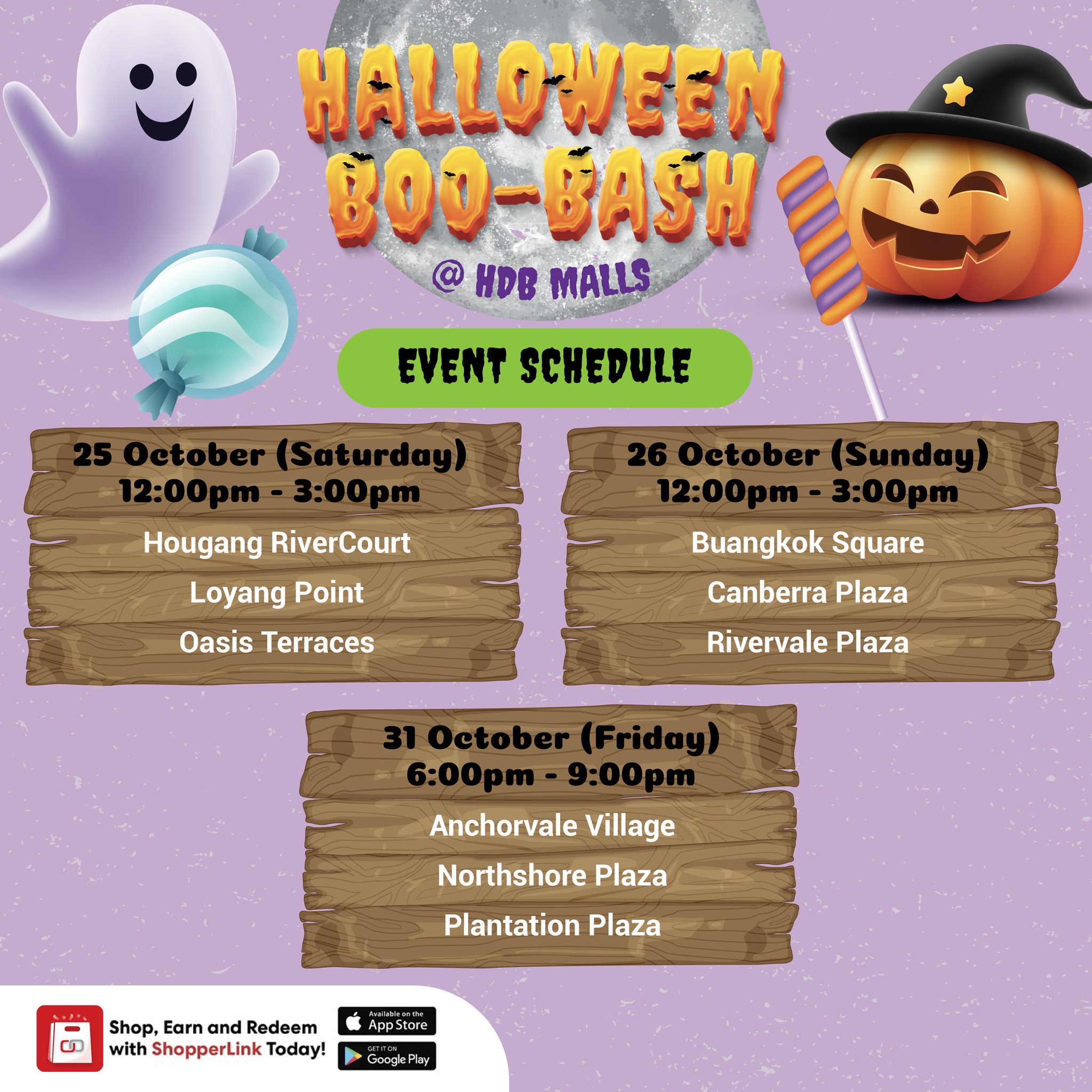 Spooky Halloween decorations for the Boo Bash event