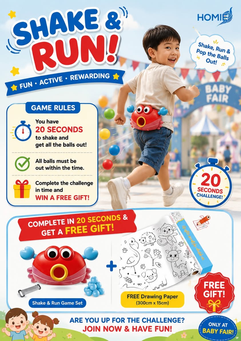 HOMIE Baby Fair at Tengah Plantation Plaza, 27 July to 2 August 2026