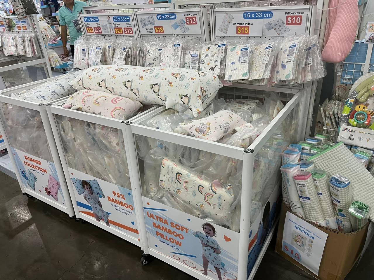 Baby products priced at $15 and $18 at HOMIE