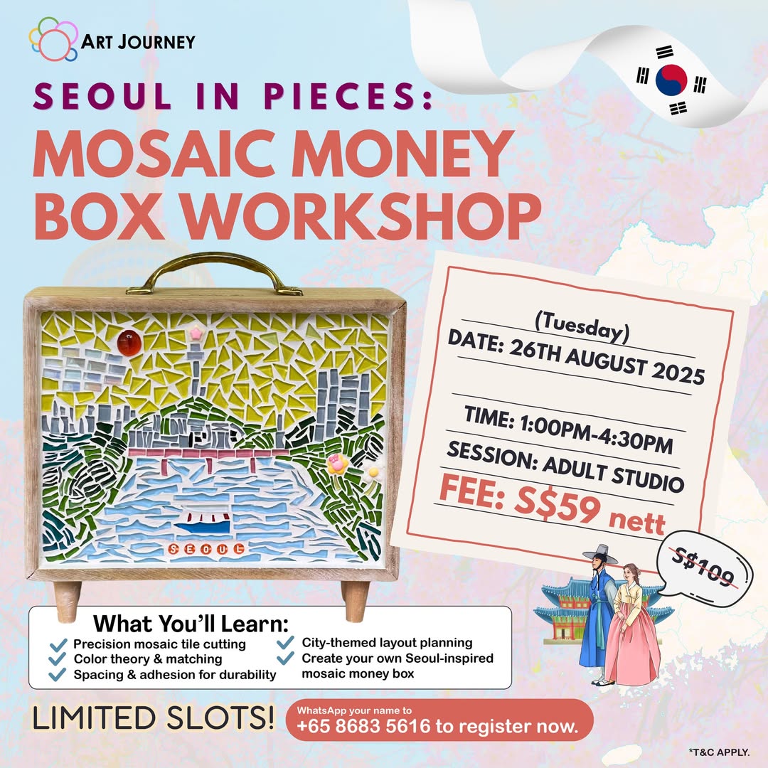 A beautifully crafted mosaic money box with intricate tile work, showcasing vibrant colors and detailed patterns.