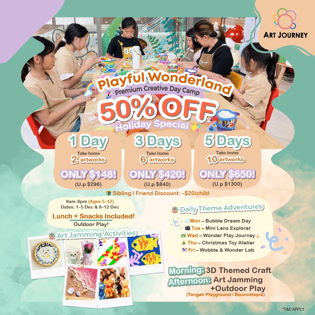 Children engaged in creative activities at Playful Wonderland Camp