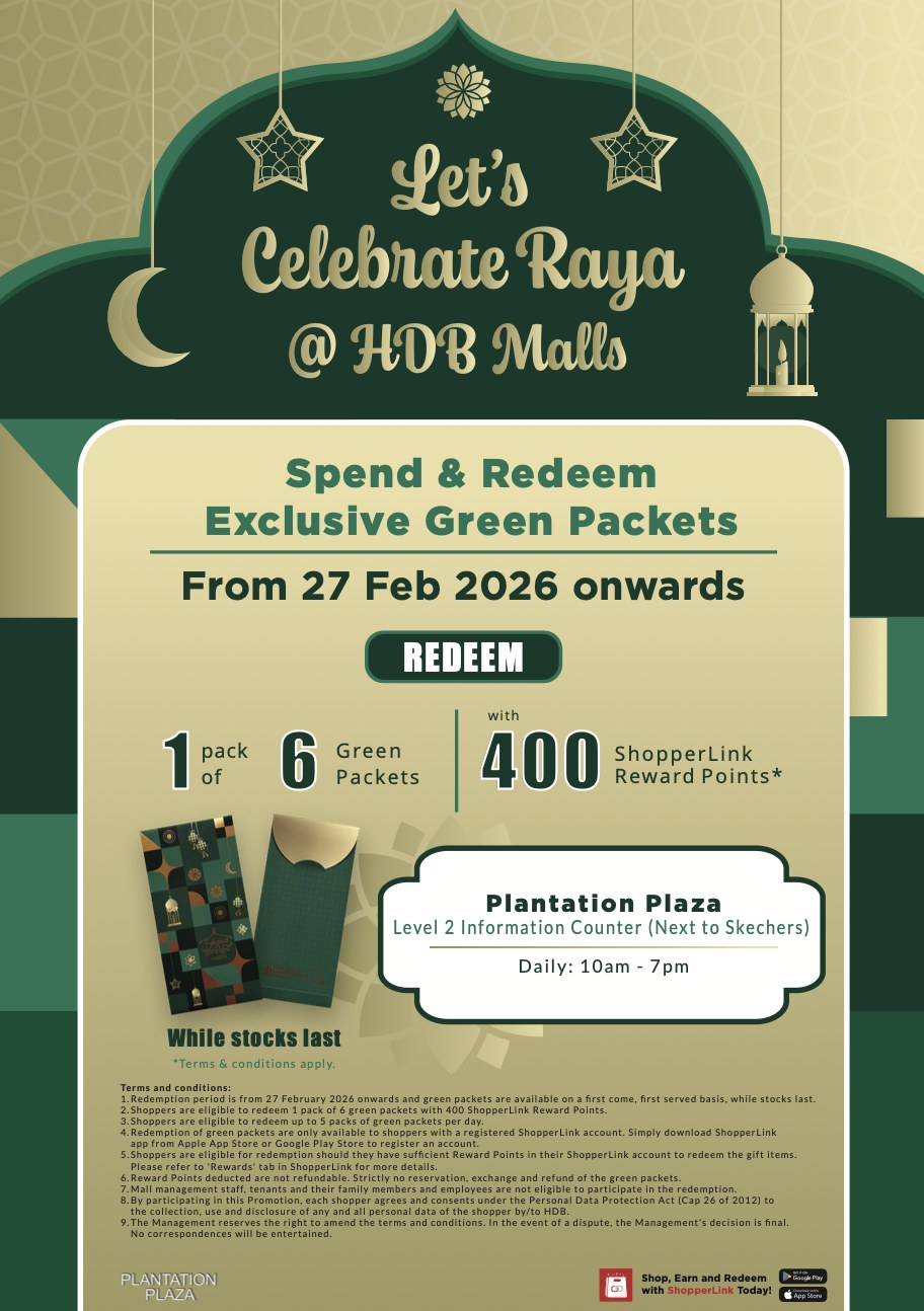 Redeem Exclusive Hari Raya Green Packets on ShopperLink