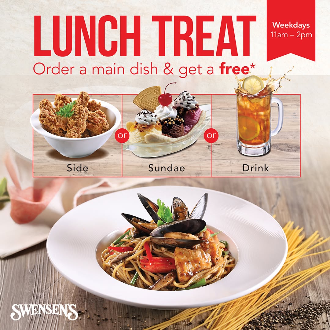 Swensen's Plantation Plaza Offers Free Treat with Weekday Lunch Mains