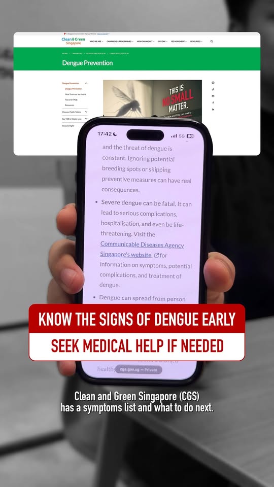 Dengue Symptoms Awareness Campaign at Plantation Plaza