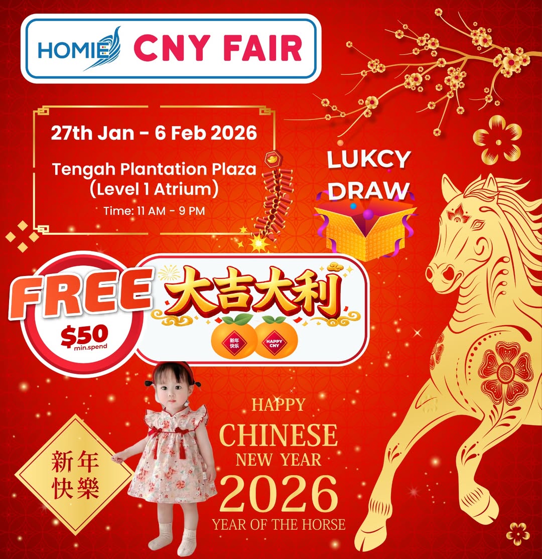 HOMIE Chinese New Year Fair celebration at Tengah Plantation Plaza