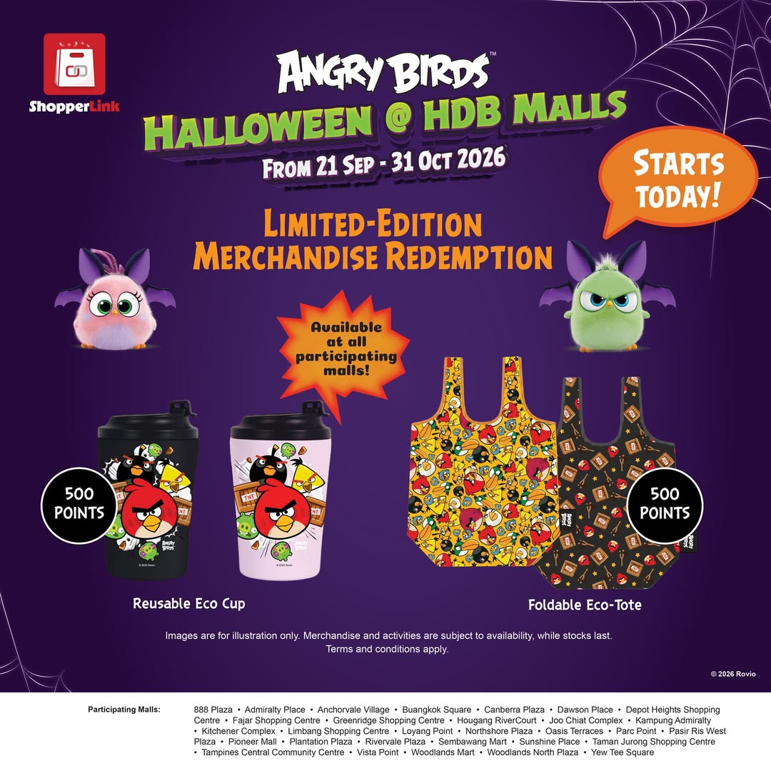 Angry Birds Eco Merch Redemption at Plantation Plaza Starts 21 Sep