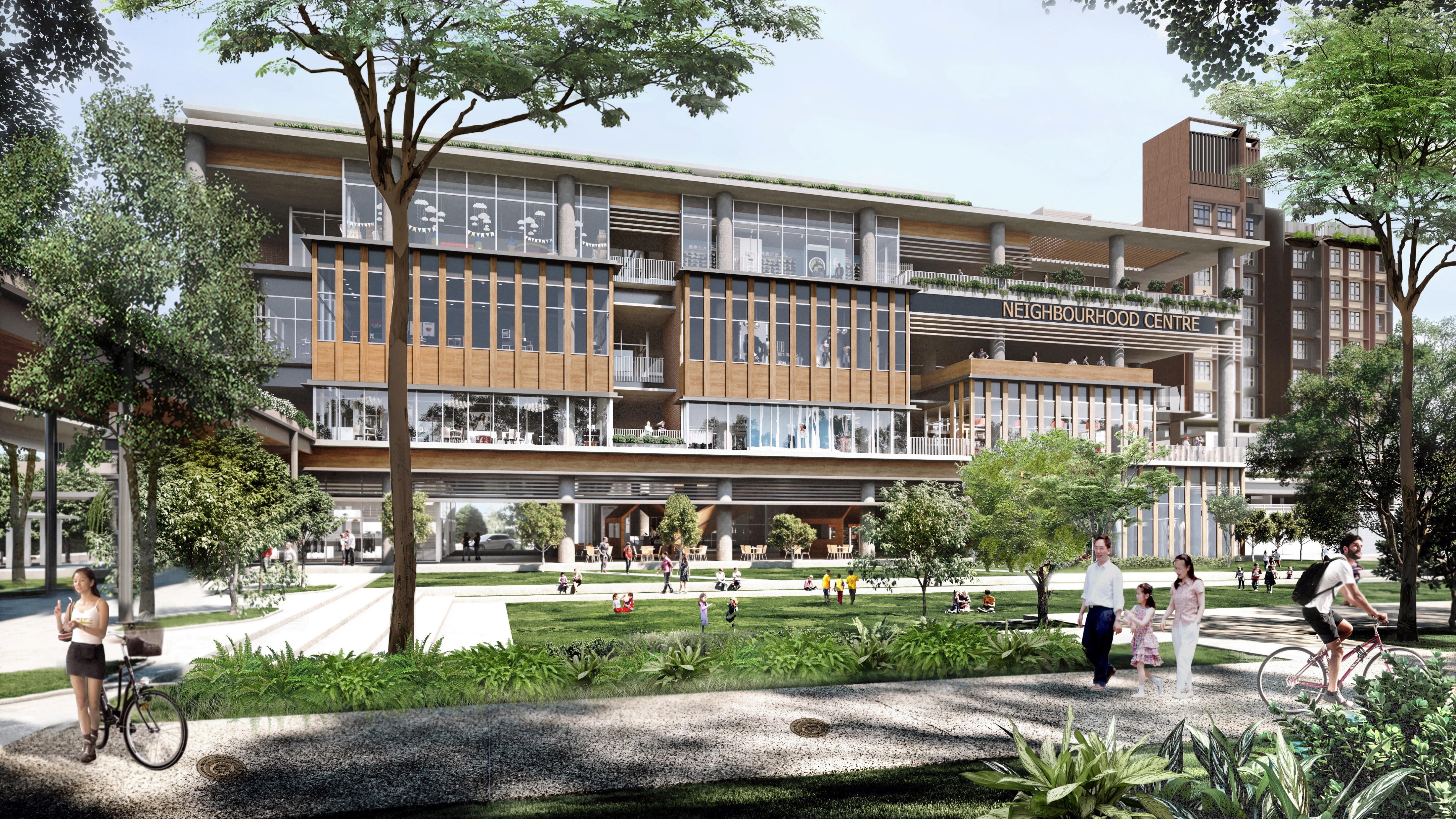 Artist's impression of Plantation Plaza in Tengah