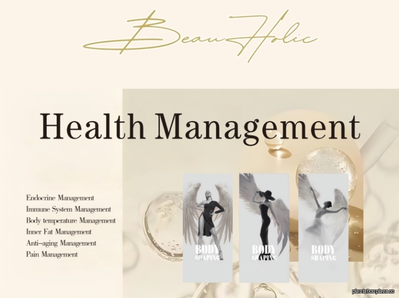 Menu page for Beauholic