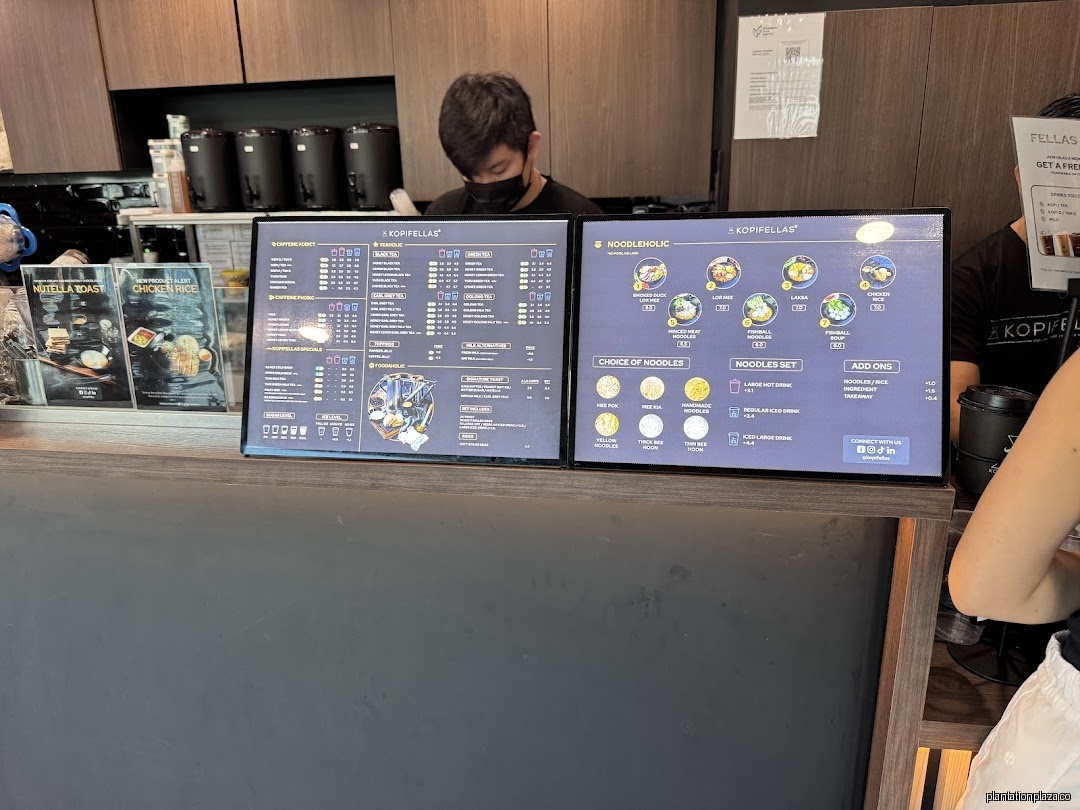 Menu page for Kopifellas Cafe