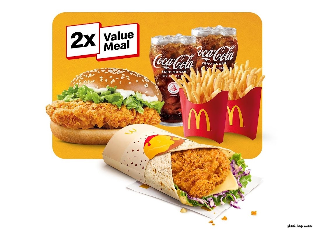 Menu page for McDonald’s