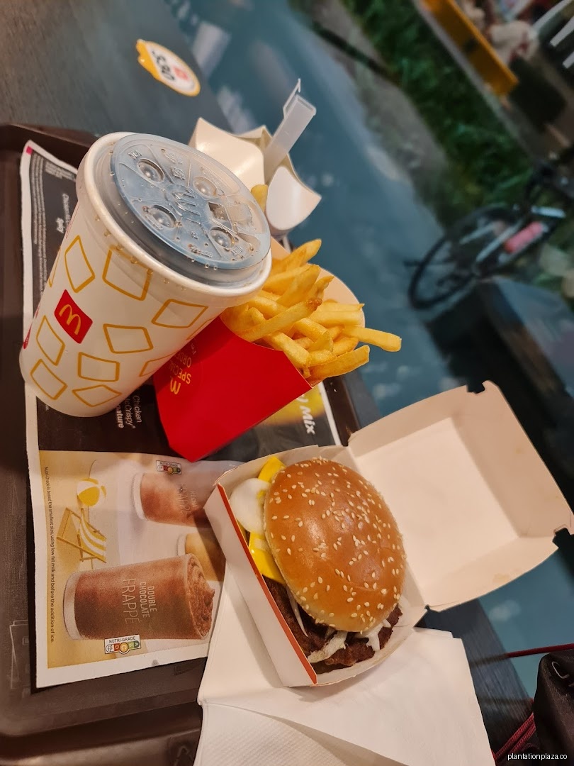 Menu page for McDonald’s