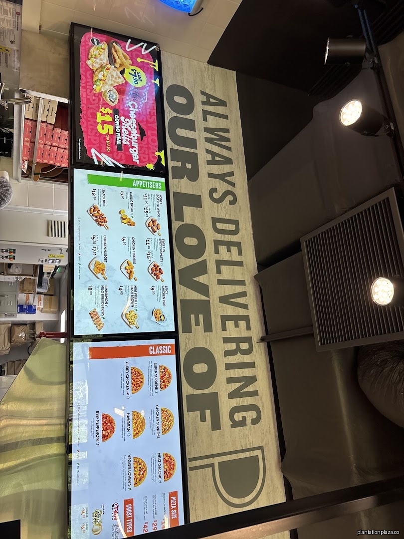 Menu page for Pizza Hut - Tengah Plantation