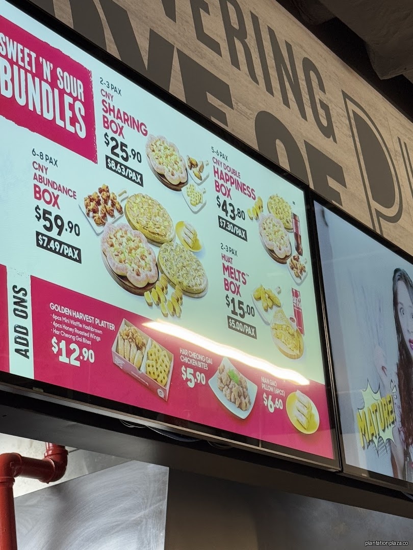 Menu page for Pizza Hut - Tengah Plantation