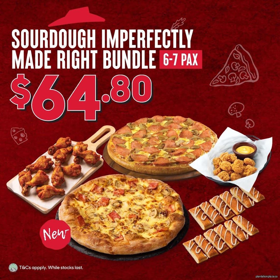 Menu page for Pizza Hut - Tengah Plantation