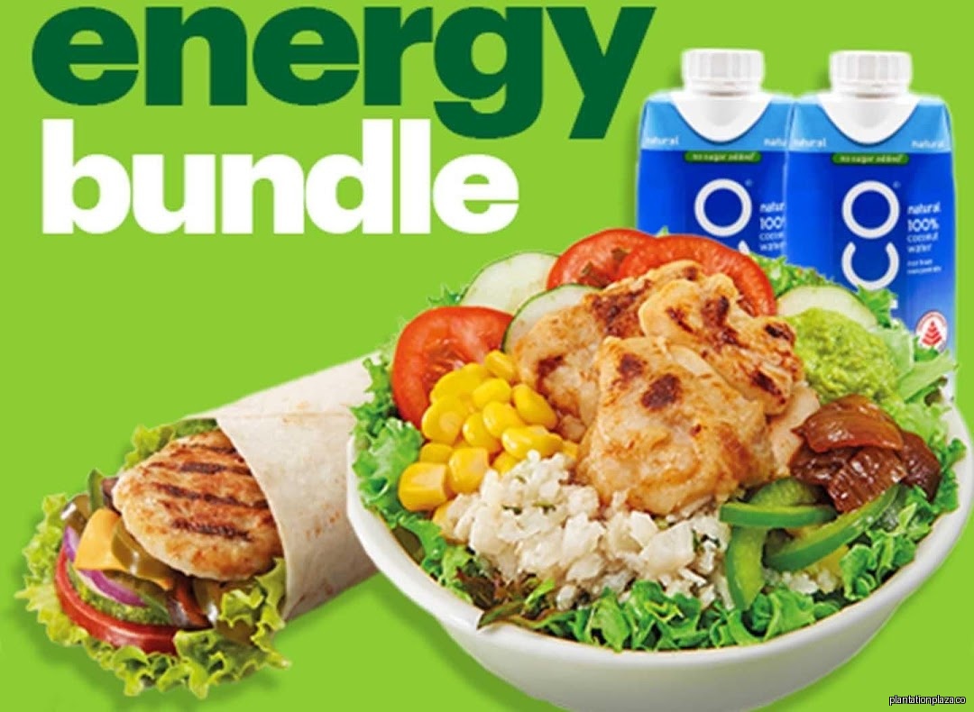 Menu page for Subway