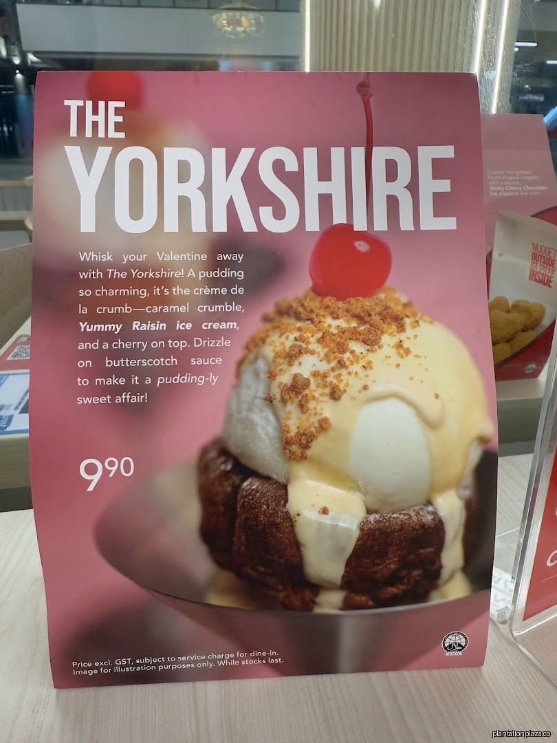 Menu page for Swensens